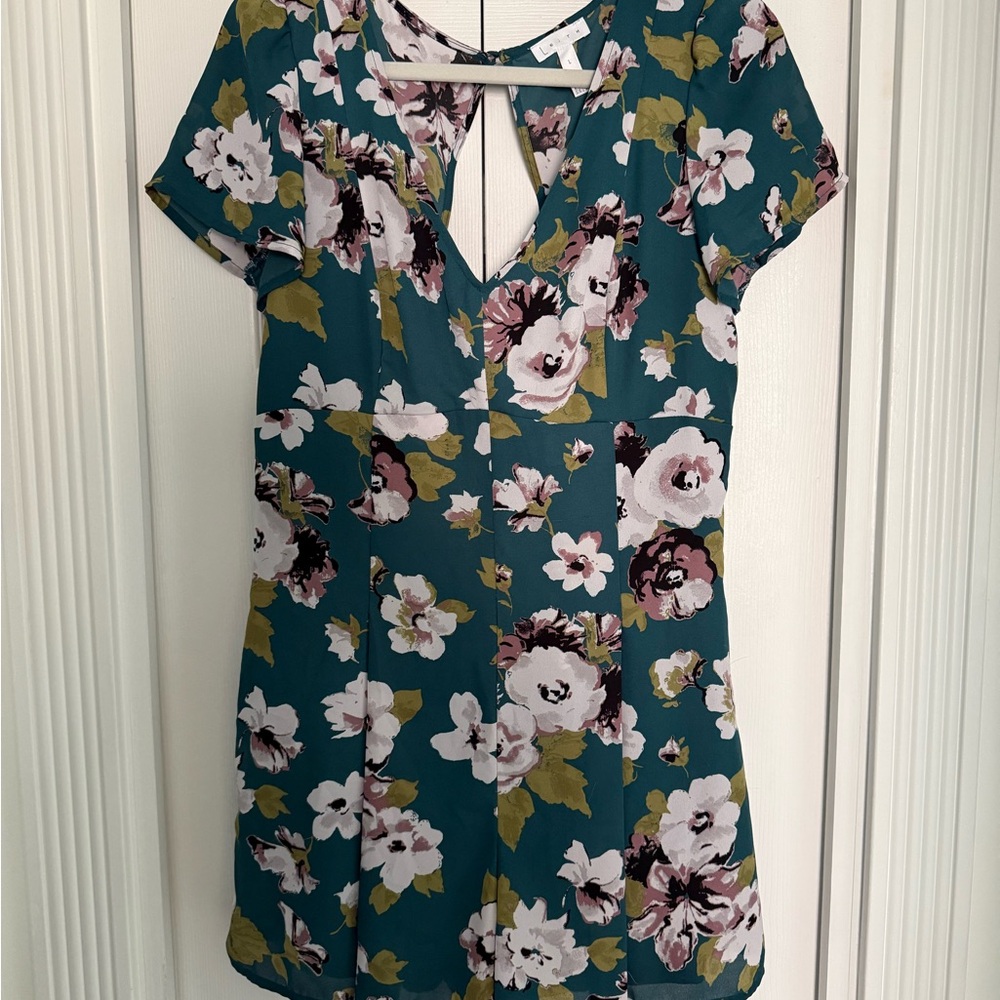 Leith Floral Cap Sleeve Romper